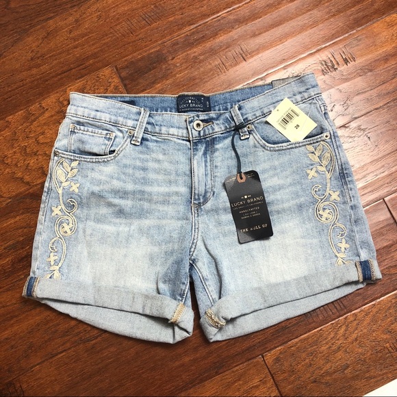 lucky brand roll up shorts